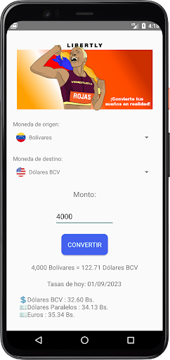 Android application Libertly screenshort