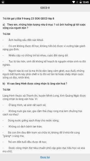 Android application Học tốt Giáo dục Công dân 9 screenshort