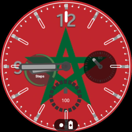 Morocco Flag Watchface - 1.0.0 - (Android)