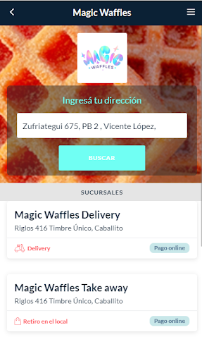 Android application Magic Waffles screenshort