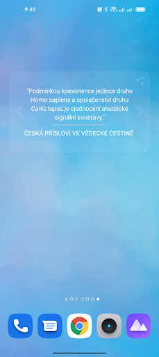 Customizable quotes widget Screen 2