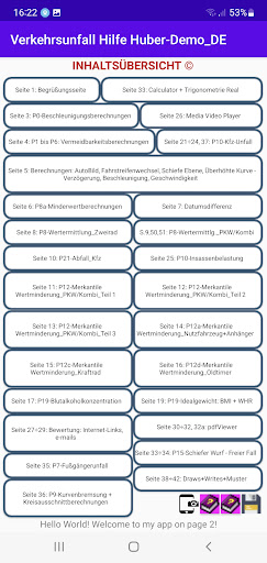 Verkehrsunfall Hilfe Screen 2