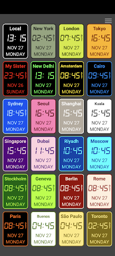 World Clock Pro Multi Digital Screen 3