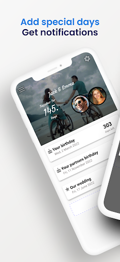 Android application Love Day: Relationship Counter screenshort