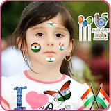 Draw Indian Flag on body icon