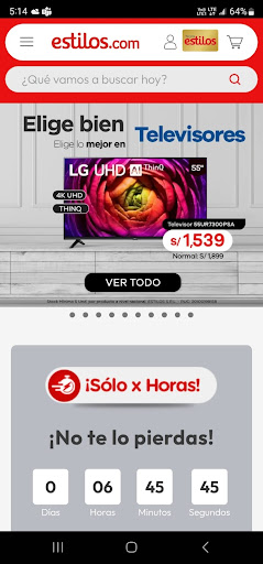 Android application Estilos App screenshort
