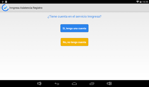 Inngresa Asistencia Screen 3