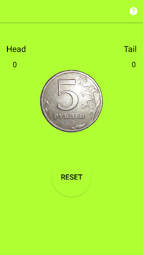 Android application Heads or tails screenshort