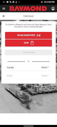 Raymond Customer Mobile Screen 3