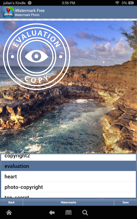 Android application iWatermark-Watermark Photos with Logo, Text, QR... screenshort