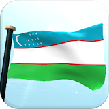 Uzbekistan Flag 3D Free icon