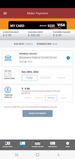 Discovery FCU Cards Screen 3