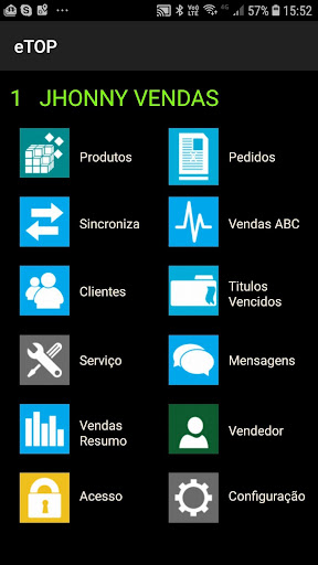 Android application eTOP screenshort