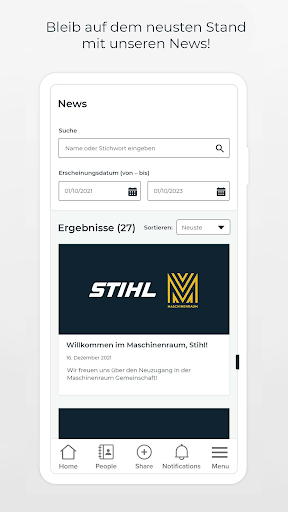 Android application Maschinenraum Community screenshort