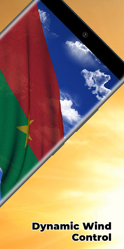 Burkina Faso Flag Live Wall Screen 2