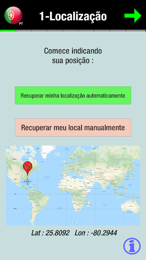 Visualização do aplicativo