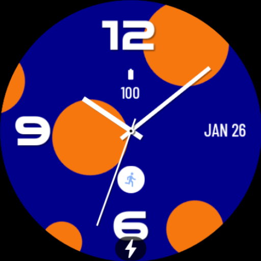 Orange Circle MX Watch Face logo