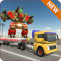 War Robot Transport Truck Driver Simulator 19