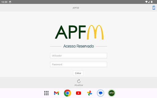 Android application Dashboard APFM screenshort