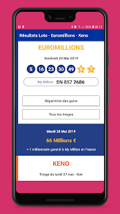 Ru00e9sultats Loto - Euromillions - Keno 1.3 APK screenshots 2