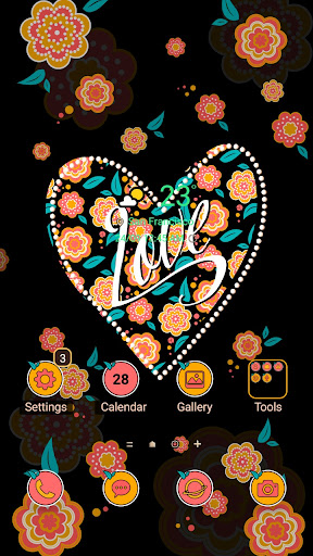 4K Wallpaper HD - Heart Flower Screen 2