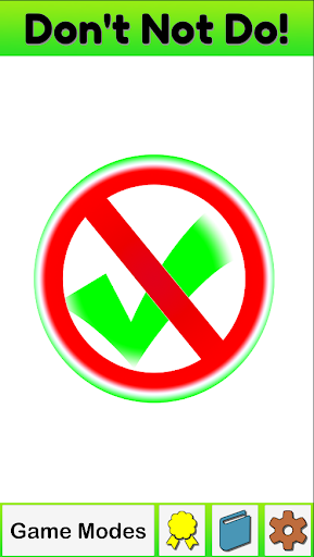 Android application Do Not Do! screenshort