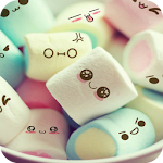Cover Image of Download Cute Marshmallow cartoon Theme  APK