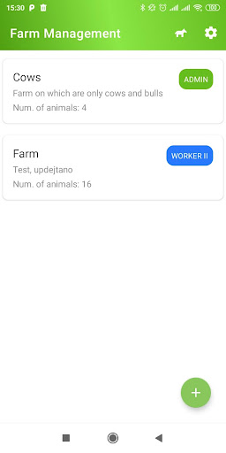 Android application Farm Management screenshort