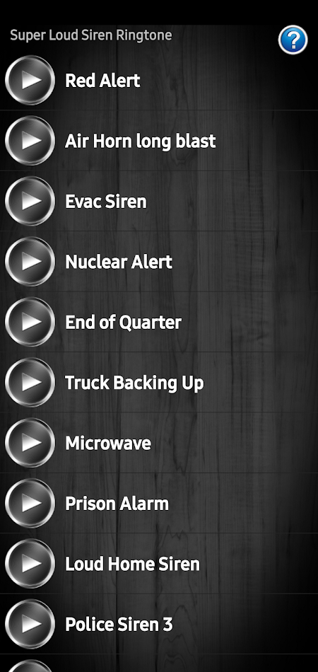 #6. Super Loud Siren Ringtones (Android) By: Crystal Clear Ringtones
