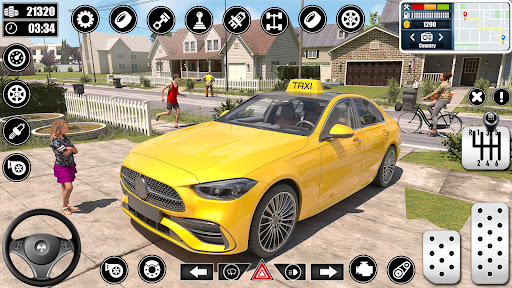 City Taxi Games Car Driving 3D