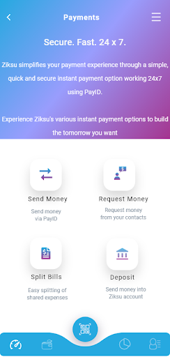 Ziksu – Instant Payments Screen 3