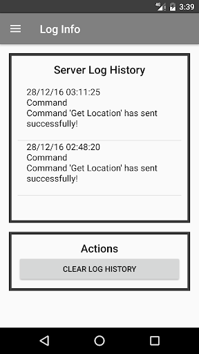 Android application Accurate Tracker H06 Commands screenshort