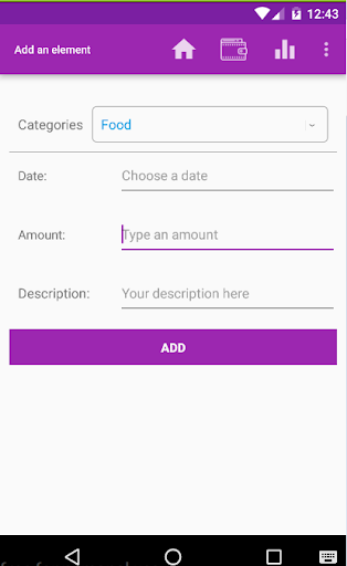 Expense Manager wallet tracker Screen 2
