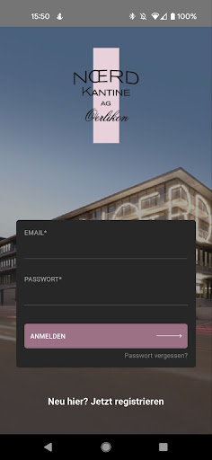 Android application Noerd Kantine screenshort