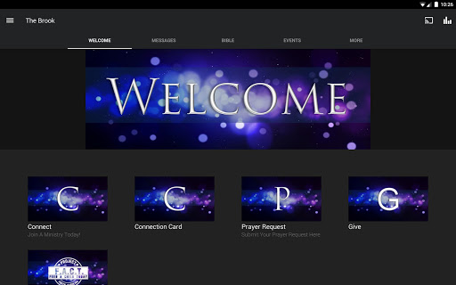 Screenshot of The Brook App