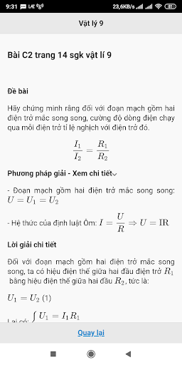 Học tốt Vật lý lớp 9