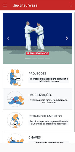 Android application Jiu-Jitsu Waza screenshort