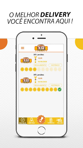 Android application XR Lanches screenshort