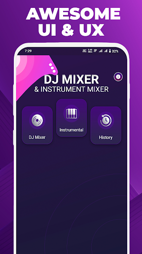 Screenshot of DJ Mixer Studio & Instrumental