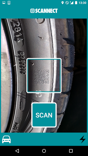 Android application Tire SCANNECT screenshort