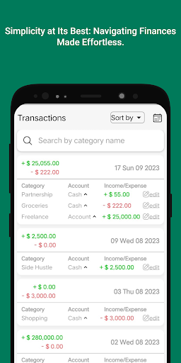Wealth Wave: Expense Manager Screen 2