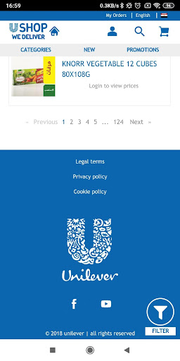USHOP Unilever Screen 2