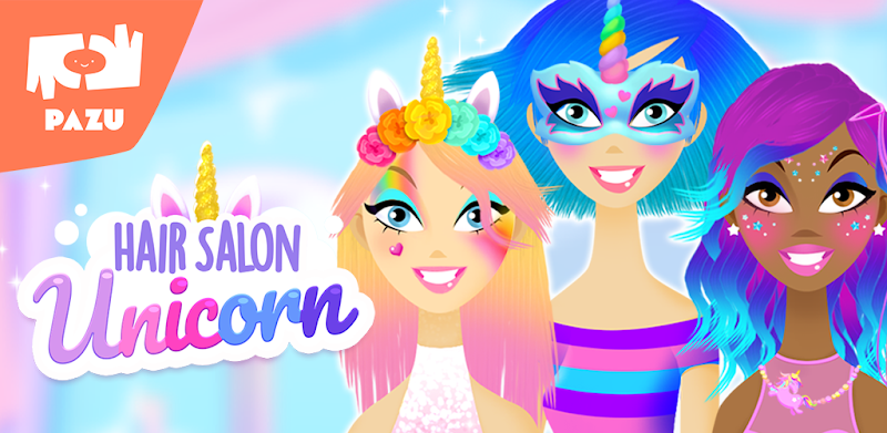 Girls Hair Salon Unicorn - Hairstyle kids games