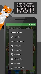 Skin Editor for Minecraft: Cus Screenshot