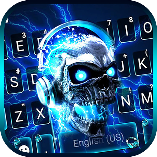 Lightning Music Skull Keyboard logo