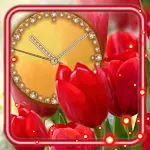 Cover Image of Download Tulips n Roses Clock  APK