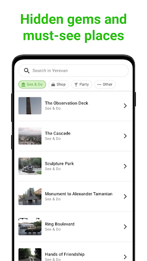 Yerevan Tour Guide:SmartGuide Screen 3