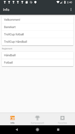 Android application Trollcup screenshort