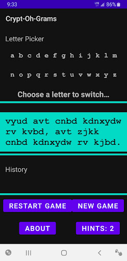 Game Jar Cryptograms Screen 2
