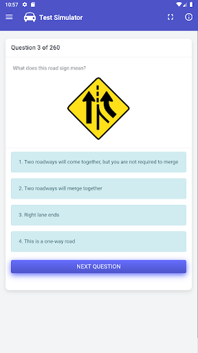 Android application Oregon DMV Permit Test screenshort